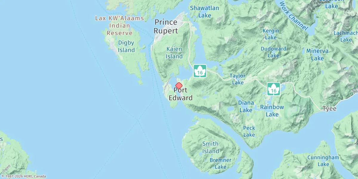 Map preview for Port Edward