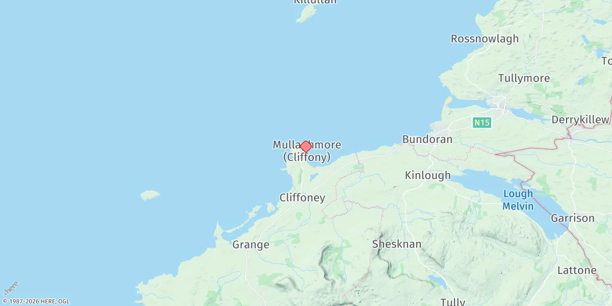 Map preview for Mullaghmore