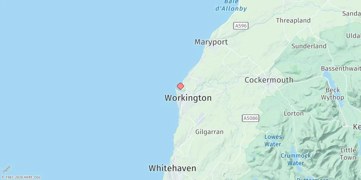 Map preview for Workington