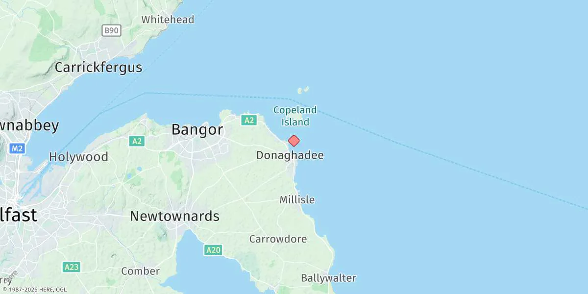 Map preview for Donaghadee