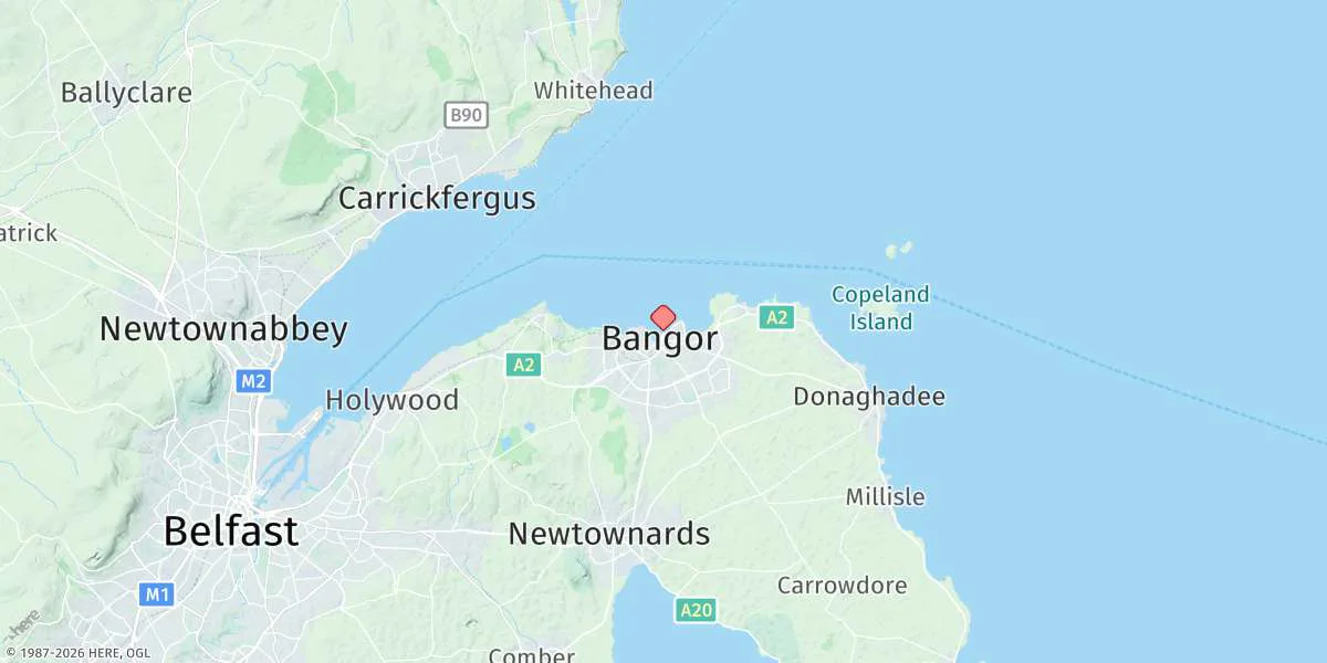 Map preview for Bangor