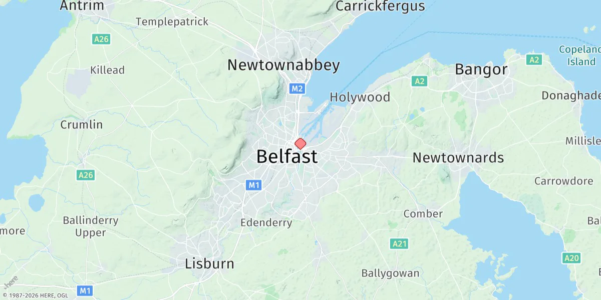 Map preview for Belfast