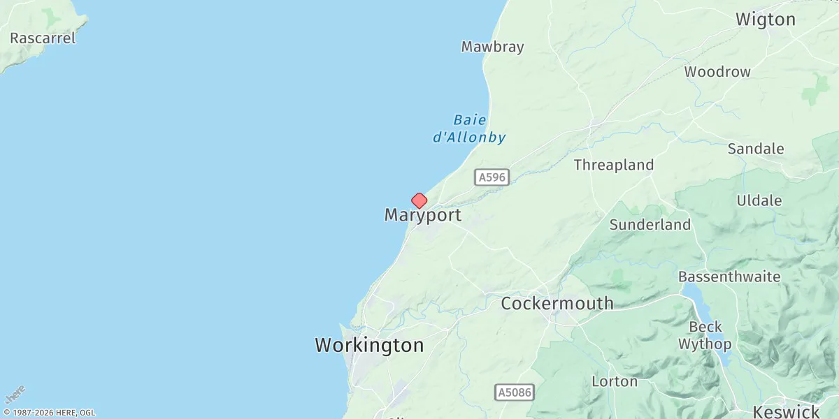 Map preview for Maryport