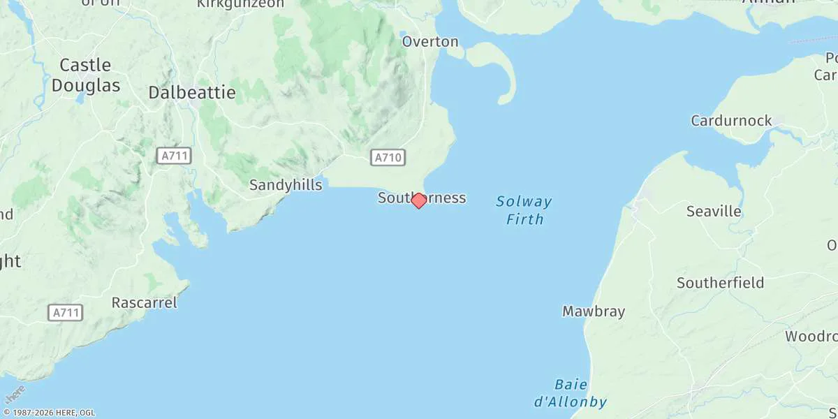 Map preview for Southerness Point