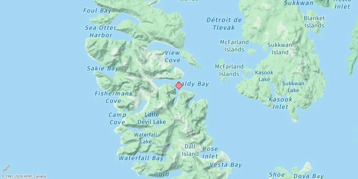 Map preview for Windy Cove Entrance