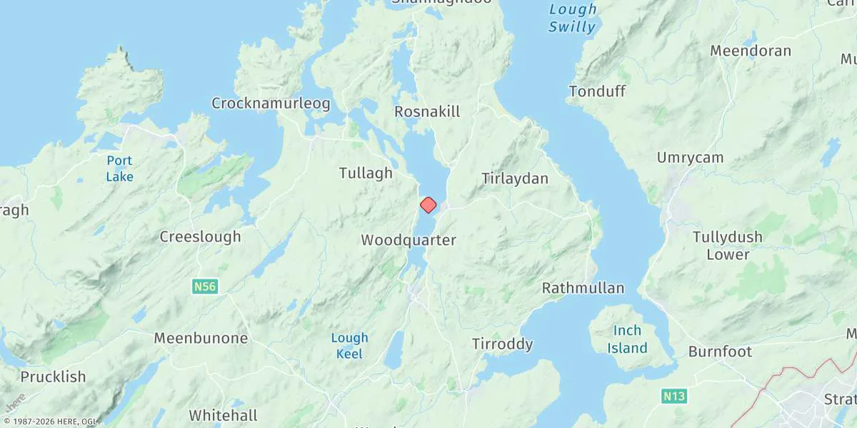 Map preview for Mulroy Bay Bar