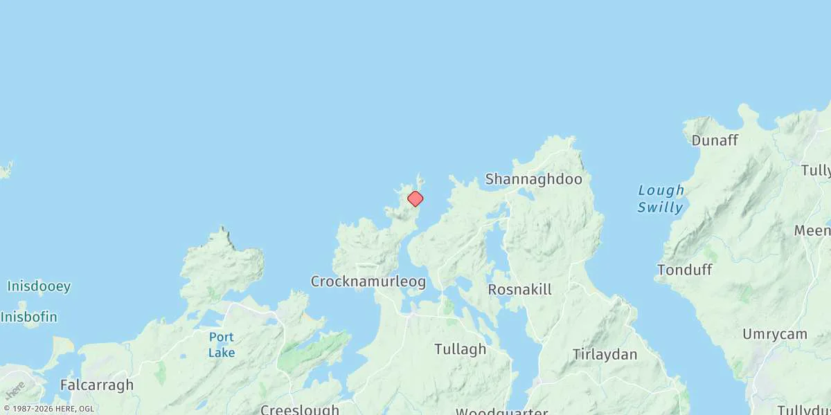 Map preview for Downies Bay
