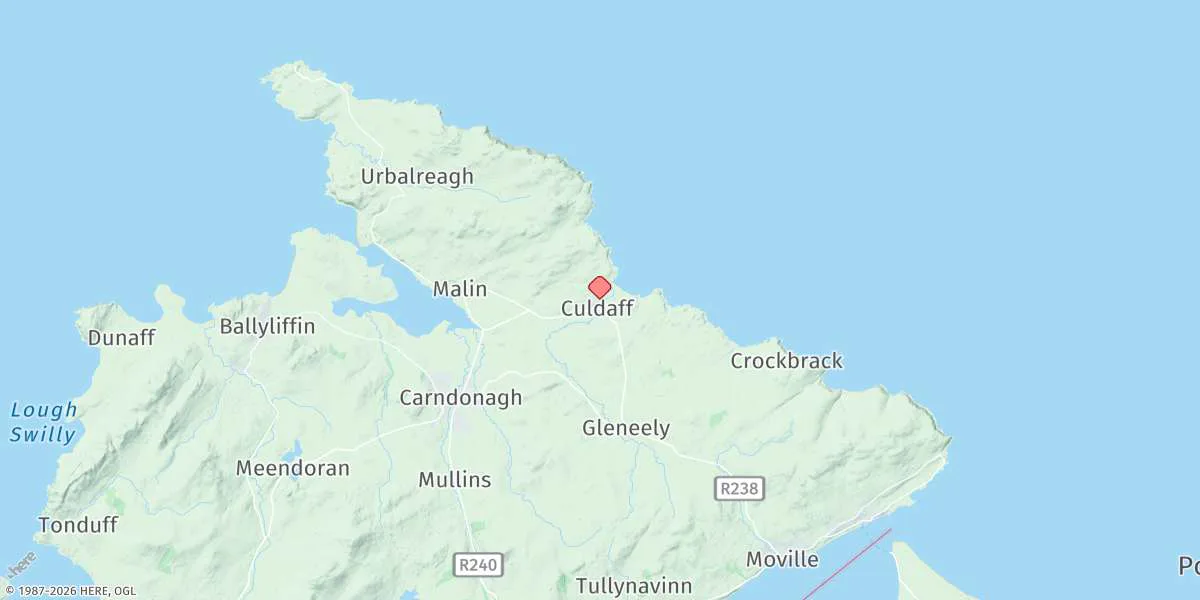 Map preview for Culdaff Bay