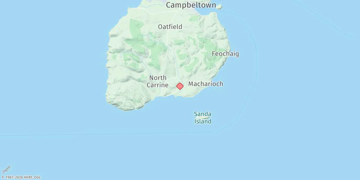 Map preview for Southend (Kintyre)