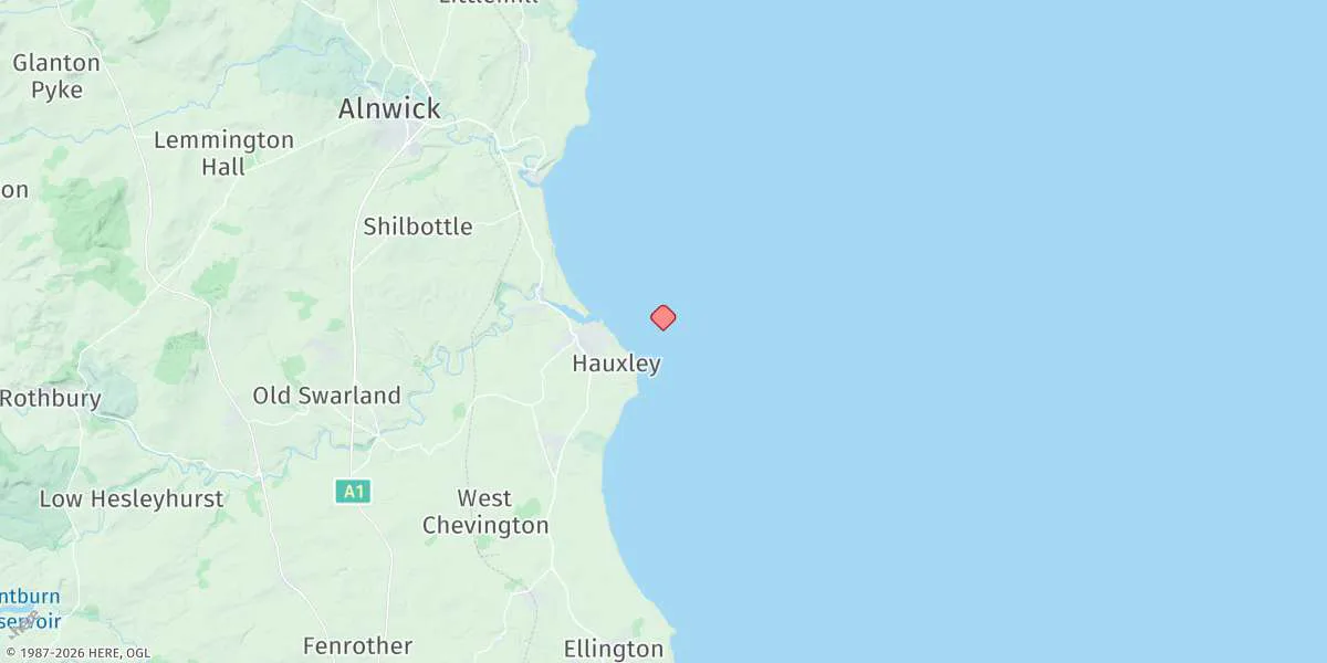 Map preview for Coquet Island