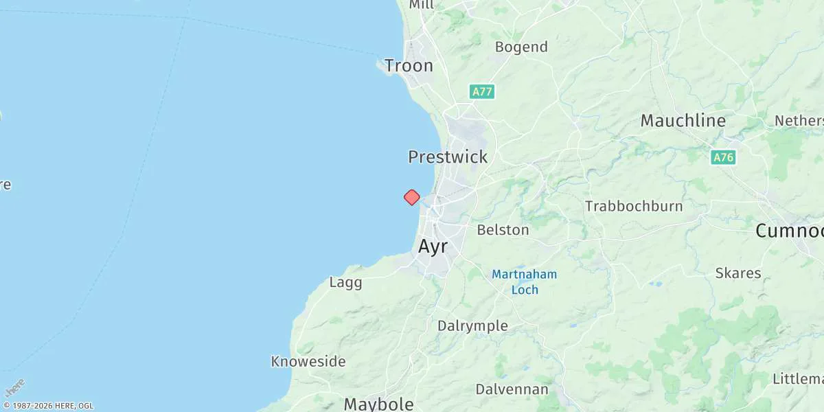 Map preview for Ayr