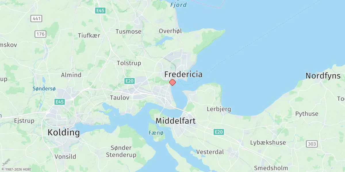 Map preview for Fredericia