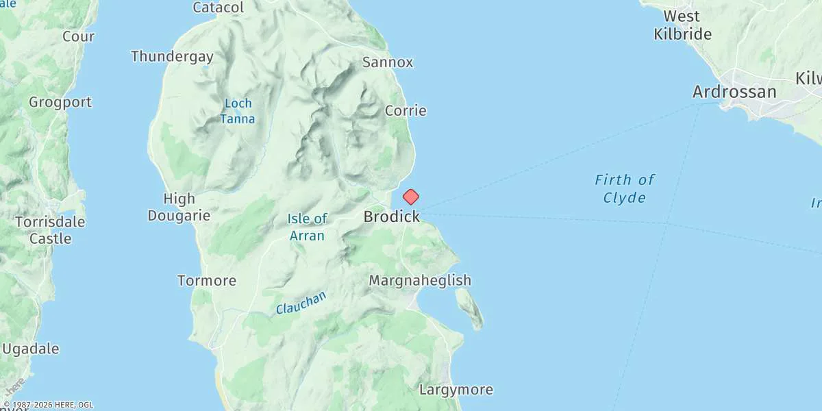 Map preview for Brodick Bay