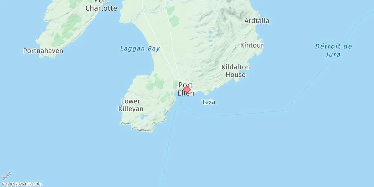 Map preview for Port Ellen (Islay)