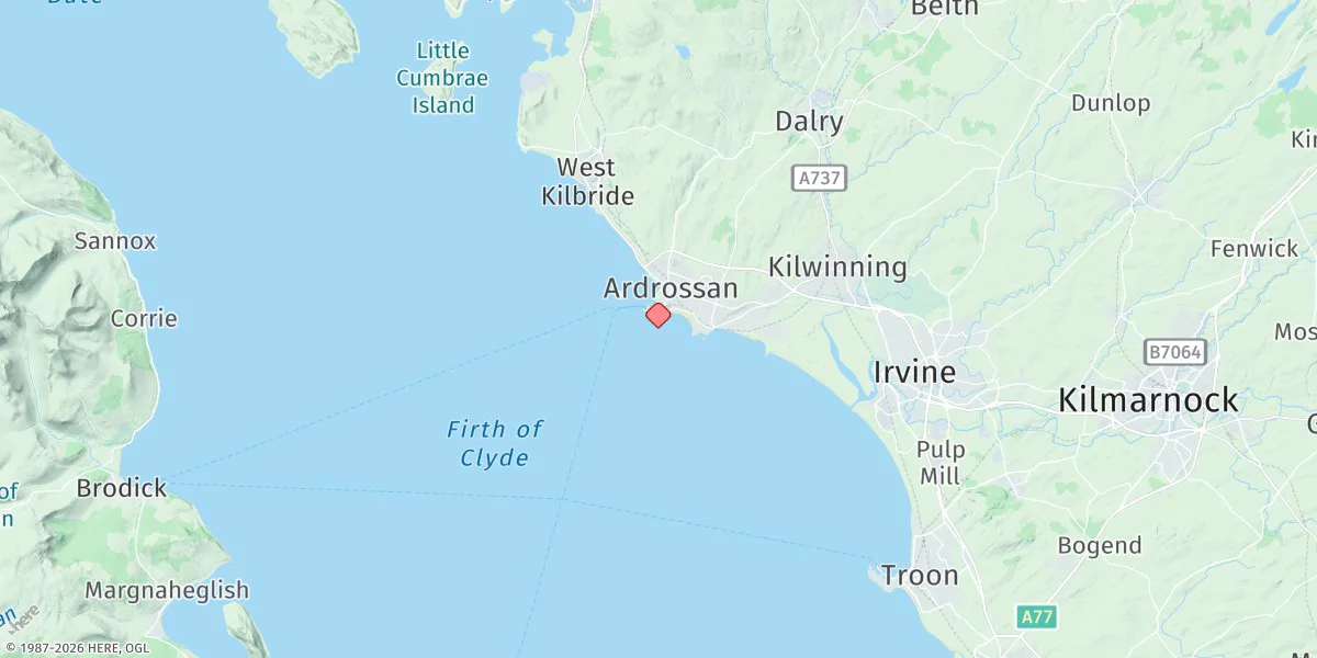 Map preview for Ardrossan