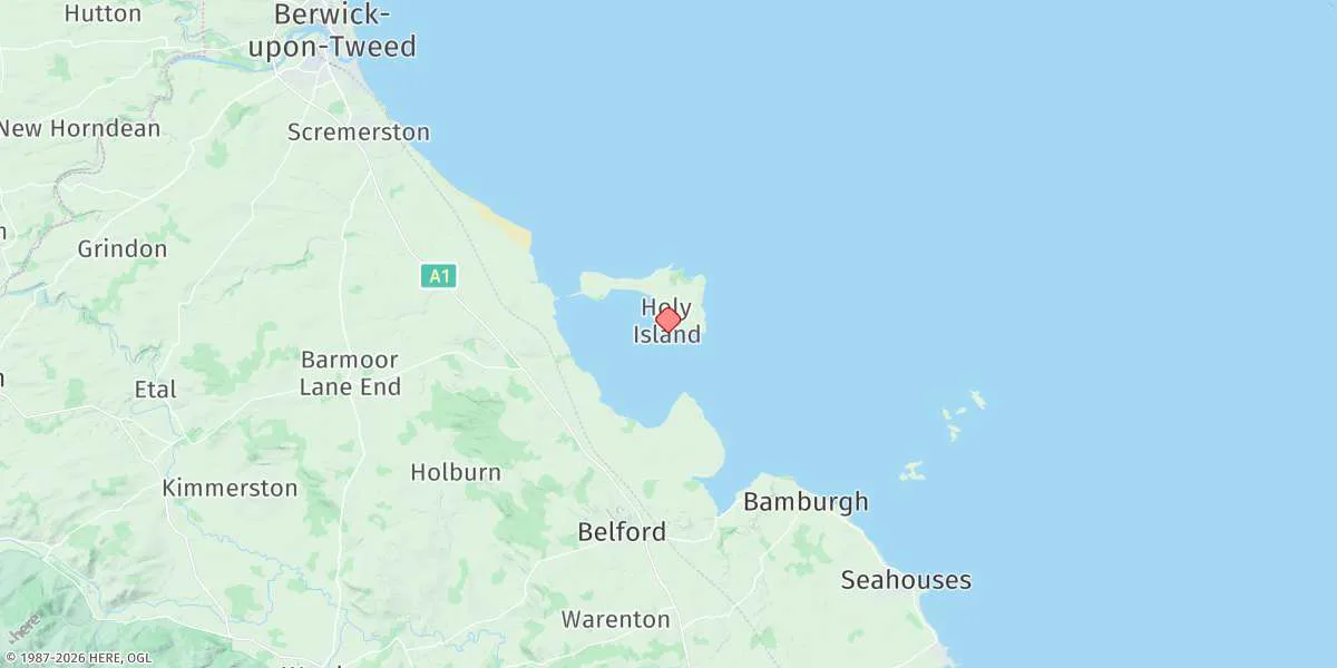 Map preview for Holy Island