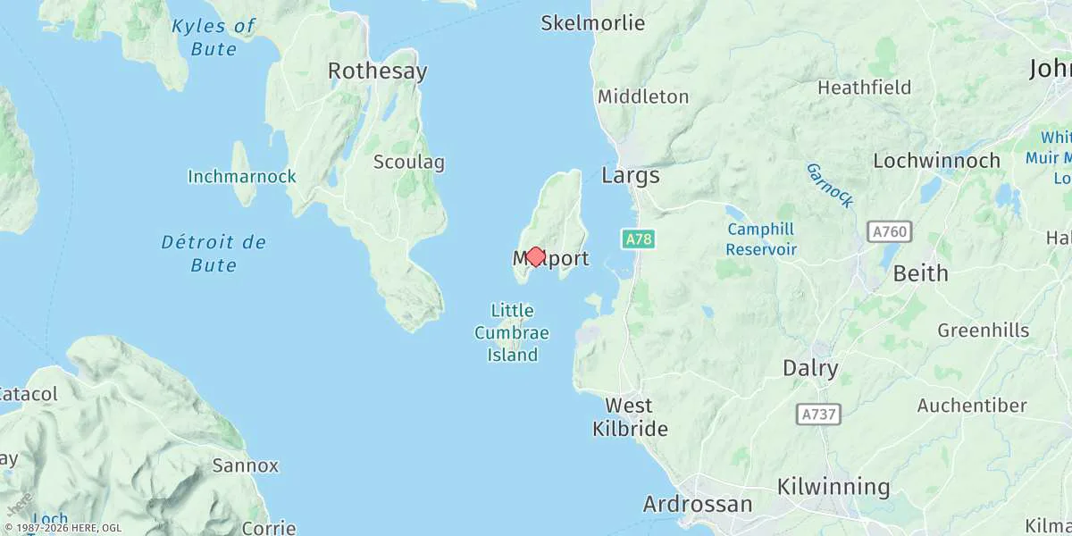Map preview for Millport