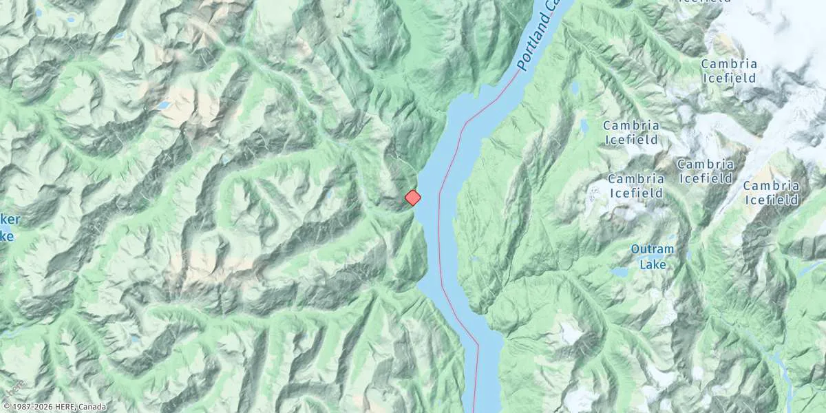 Map preview for Davis River Entrance, Alaska
