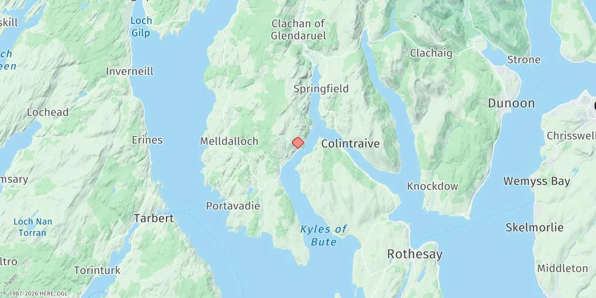 Map preview for Tighnabruaich
