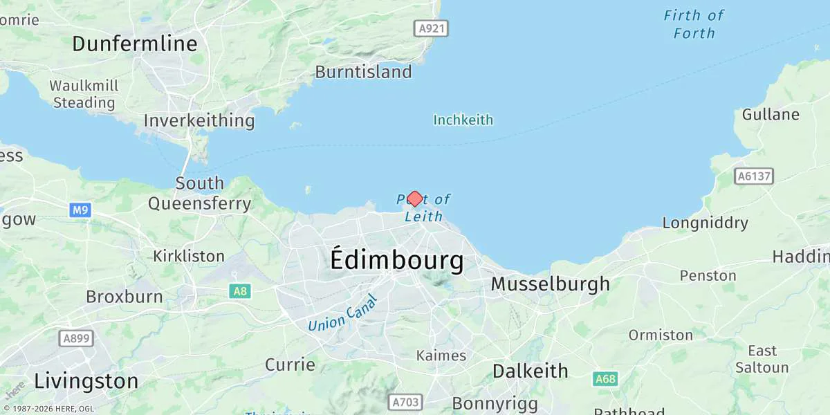 Map preview for Leith