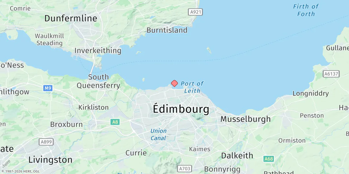 Map preview for Granton