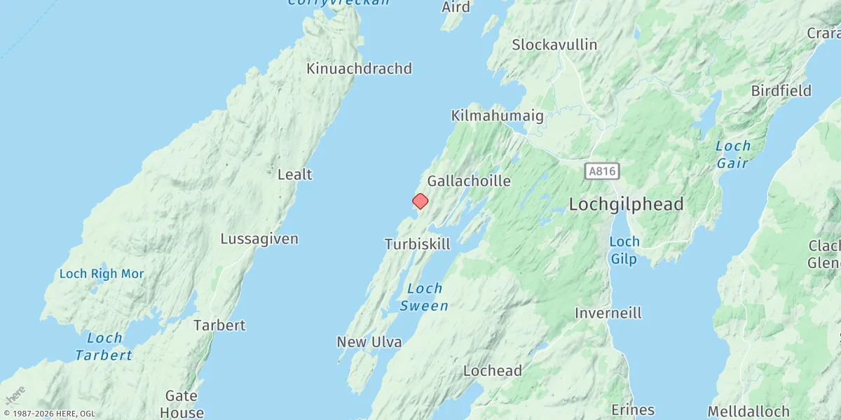 Map preview for Carsaig Bay