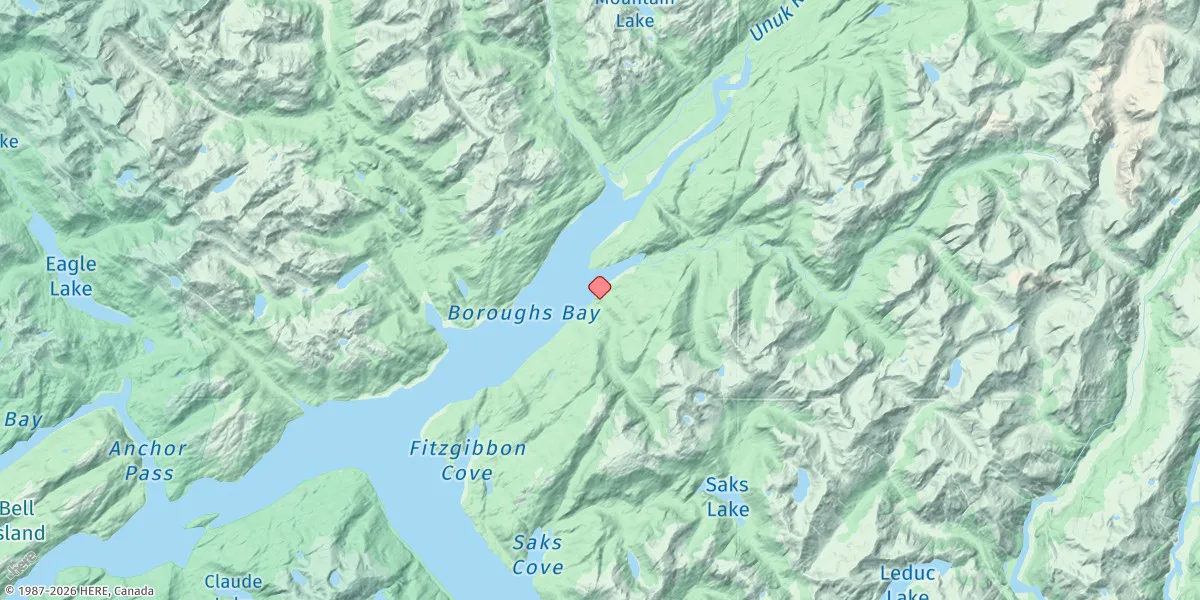 Map preview for Burrough Bay, Behm Canal