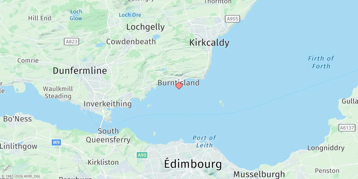 Map preview for Burntisland