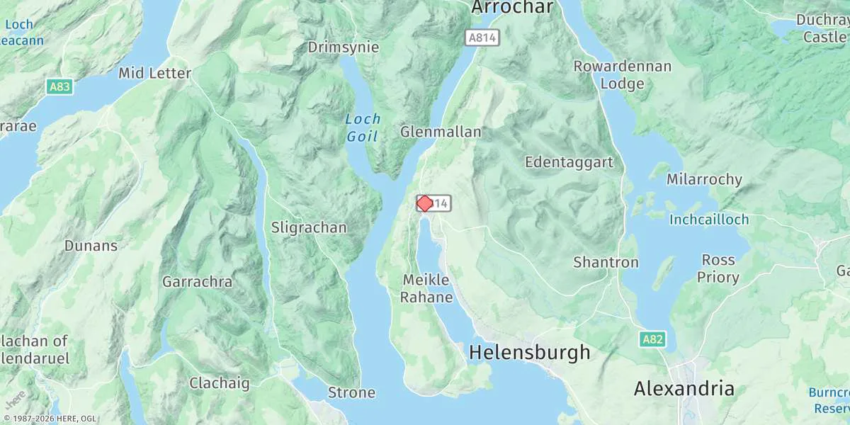 Map preview for Garelochhead