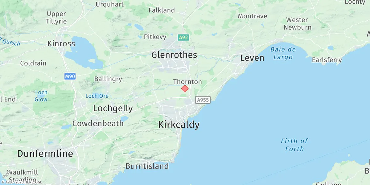 Map preview for Kirkcaldy