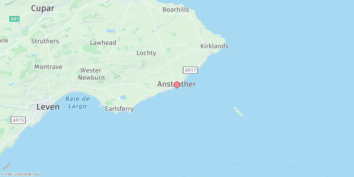 Map preview for Anstruther Easter