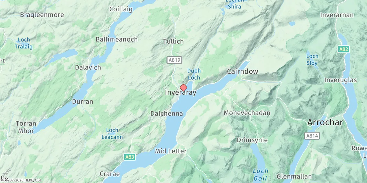 Map preview for Inveraray