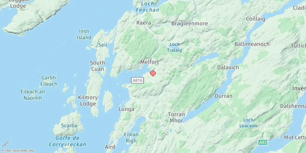 Map preview for Loch Melfort