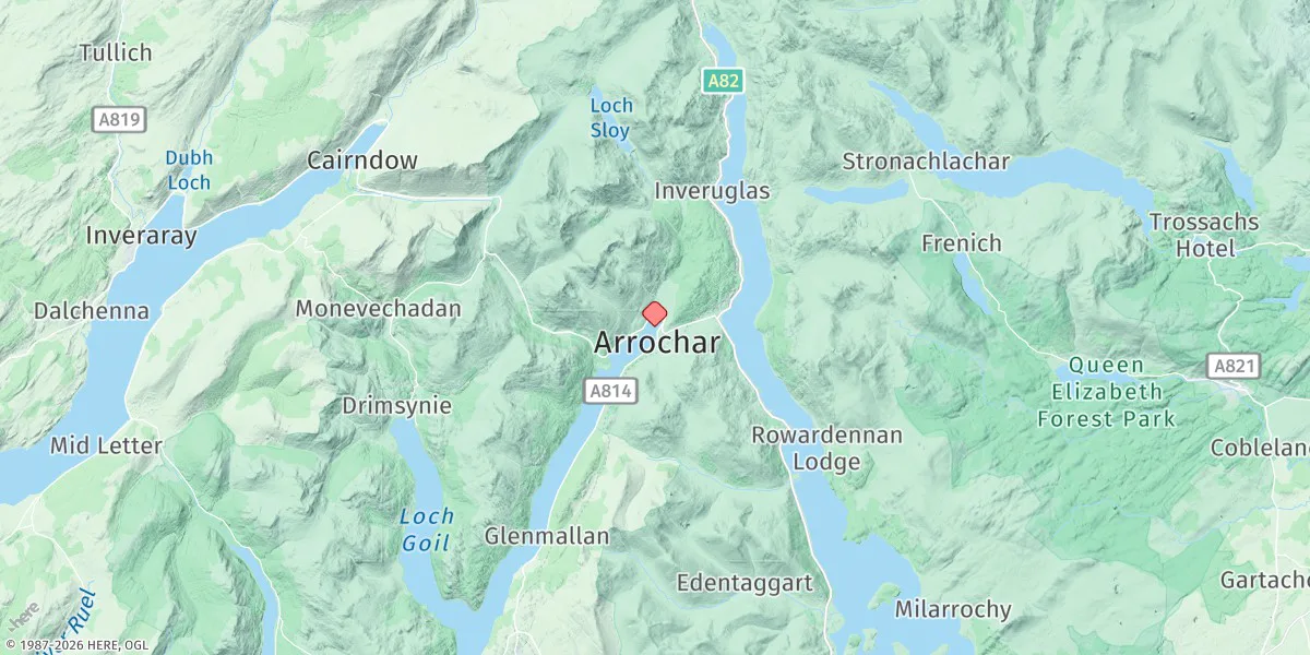 Map preview for Arrochar