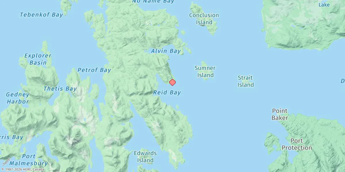 Map preview for Reid Bay