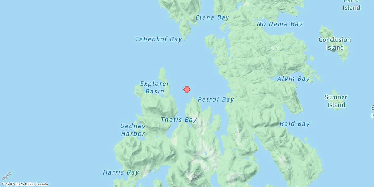 Map preview for Tebenkof Bay, Kuiu Island