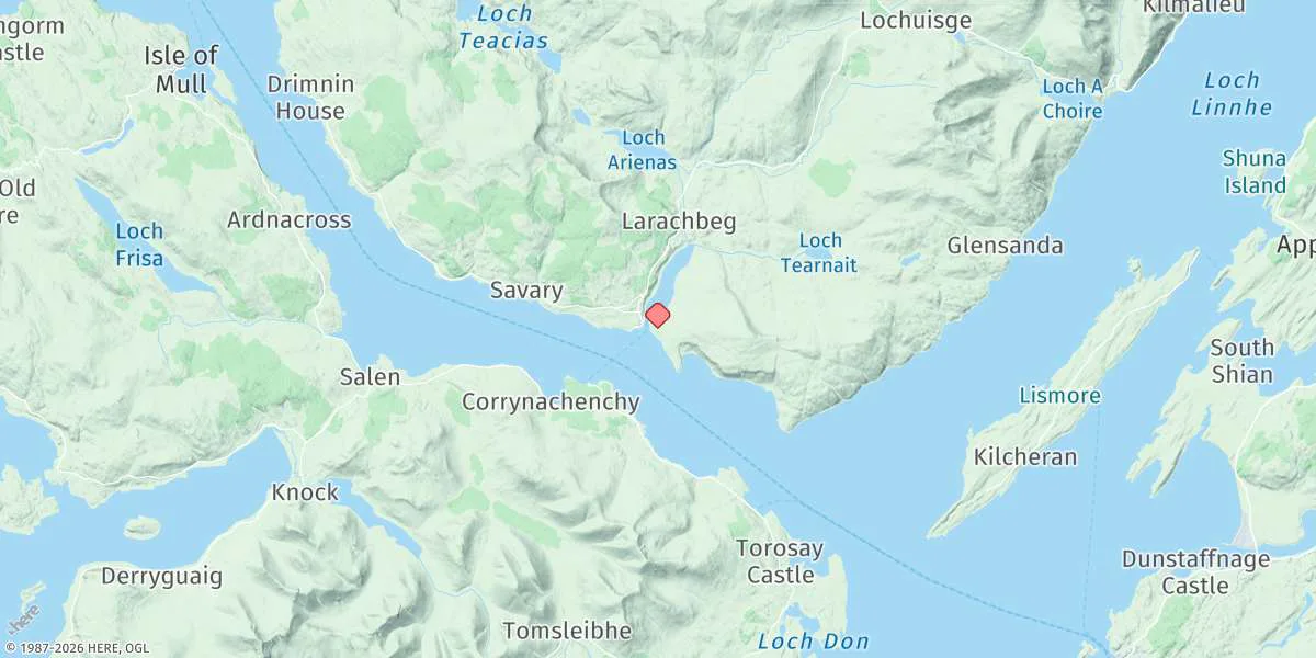 Map preview for Loch Aline