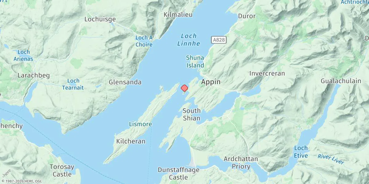 Map preview for Port Appin