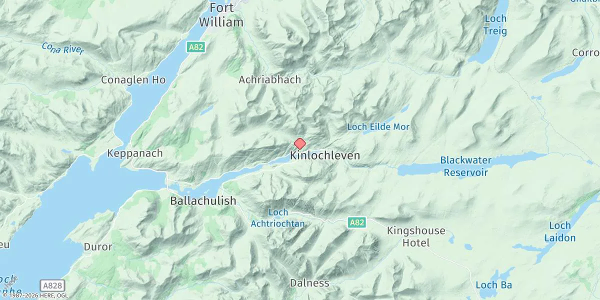 Map preview for Loch Leven Head