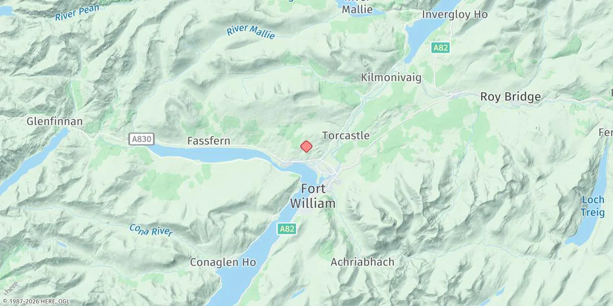 Map preview for Corpach