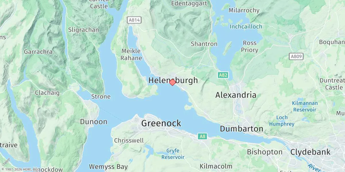 Map preview for Helensburgh
