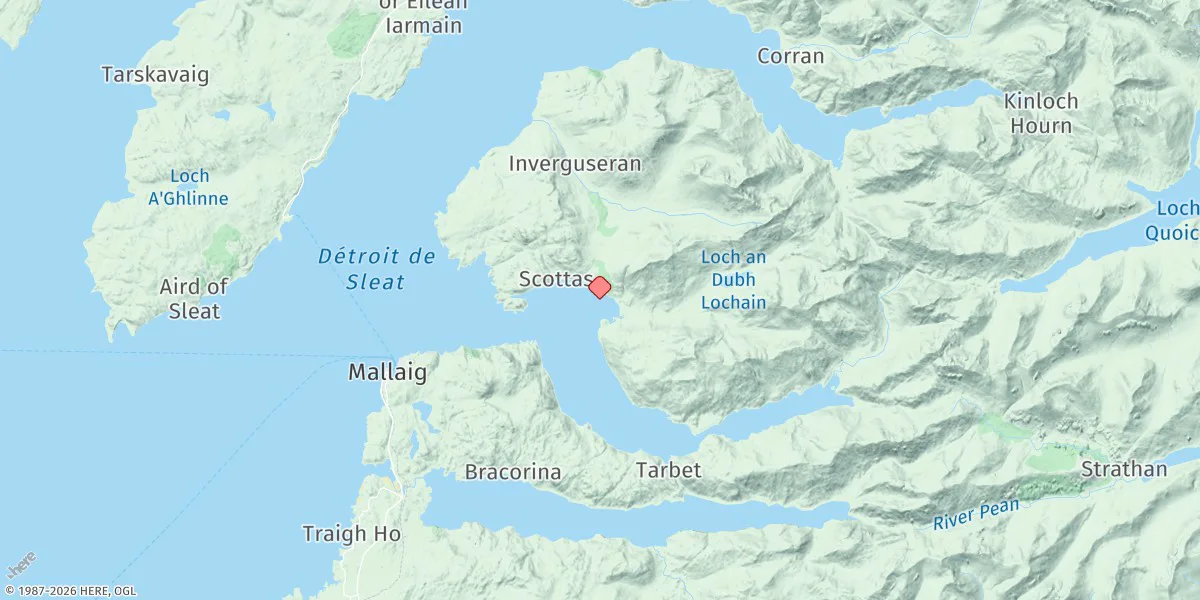 Map preview for Inverie Bay