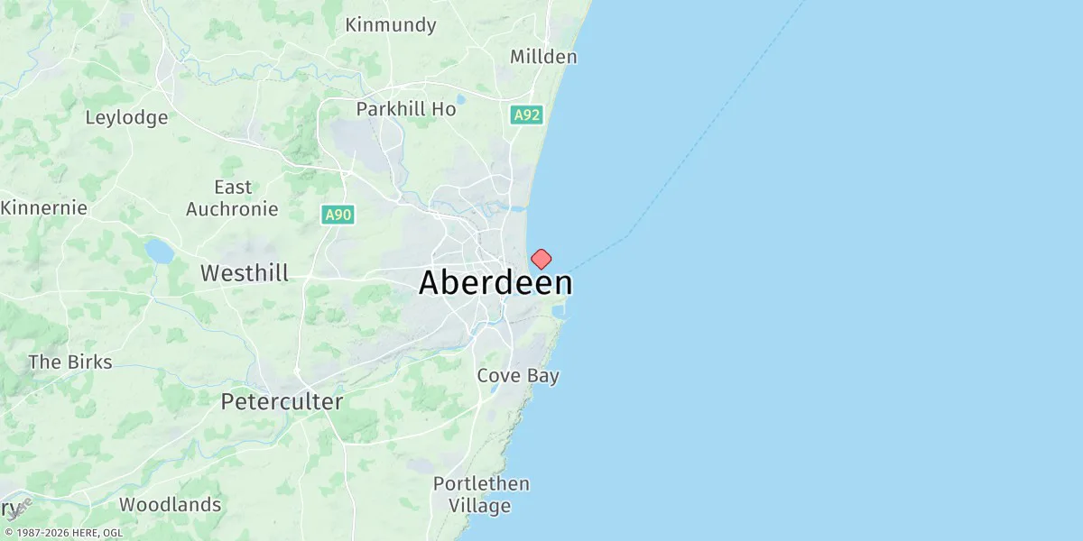 Map preview for Aberdeen