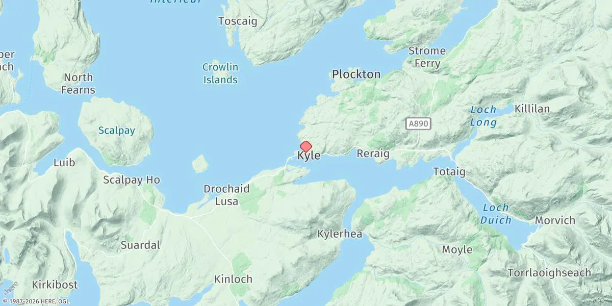Map preview for Kyle Of Lochalsh
