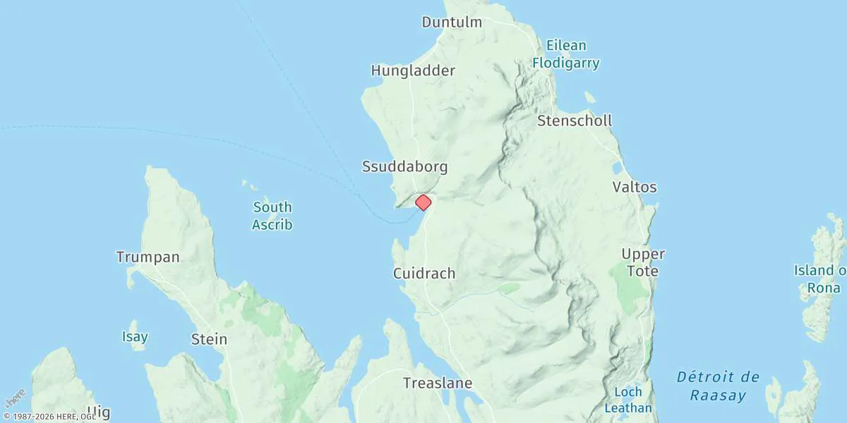 Map preview for Loch Snizort (Uig Bay)