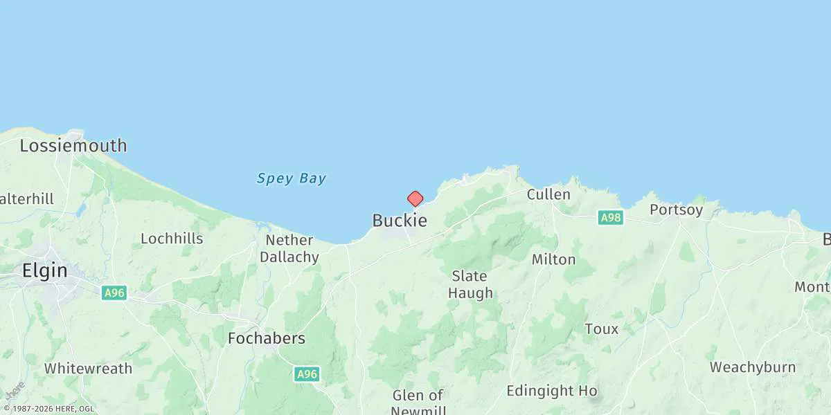 Map preview for Buckie