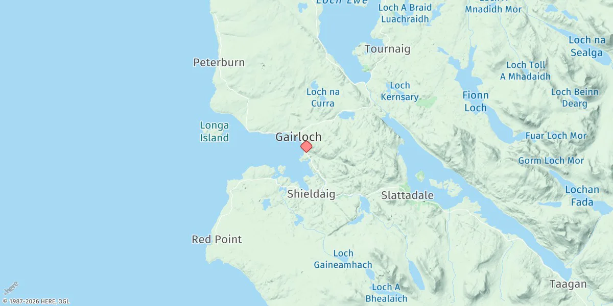Map preview for Gairloch