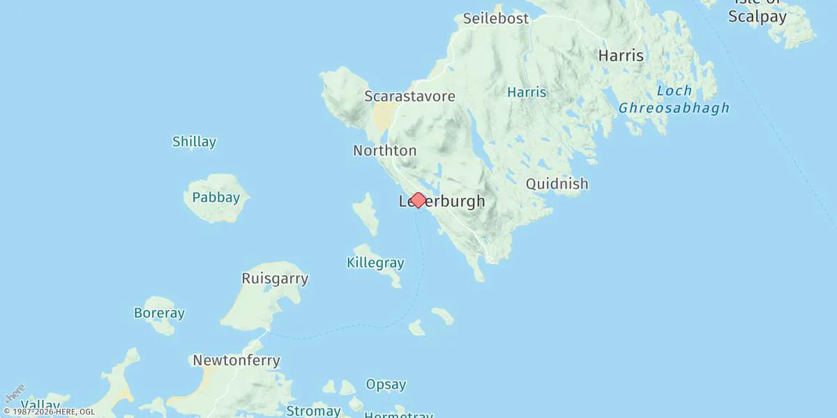 Map preview for Leverburgh