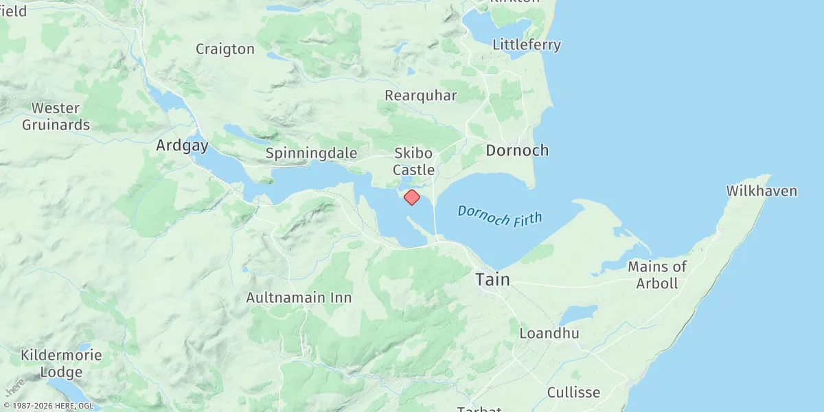 Map preview for Meikle Ferry