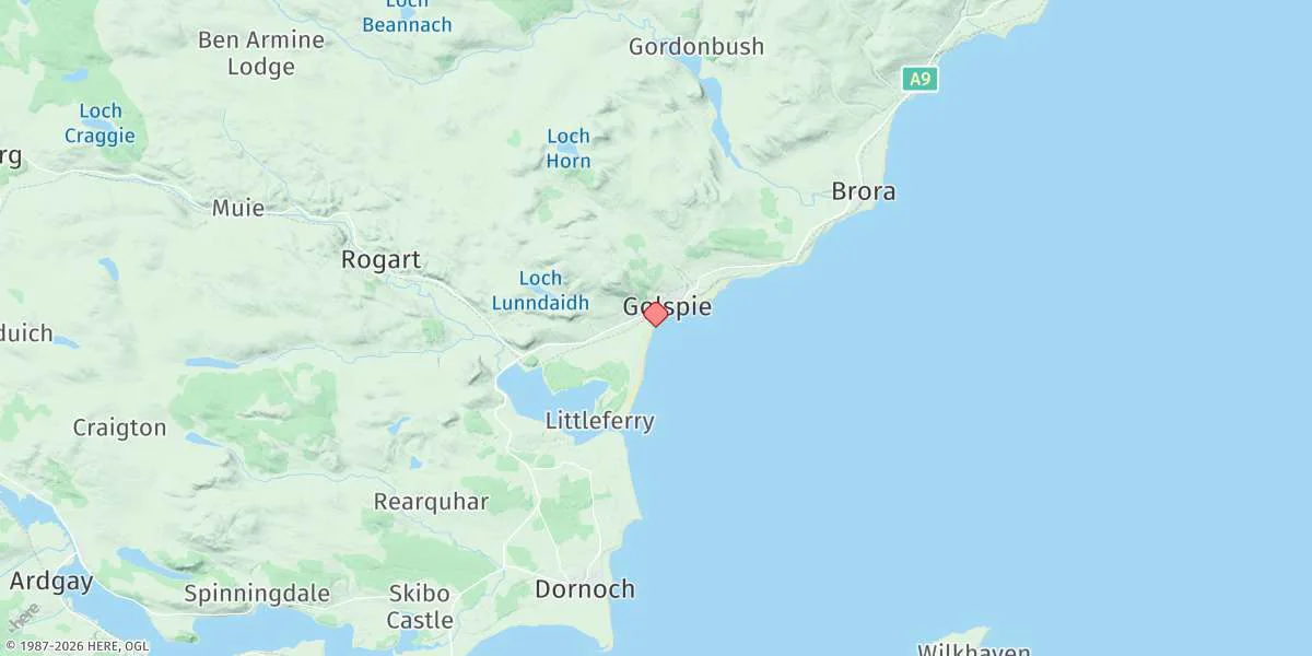 Map preview for Golspie